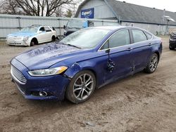 Salvage cars for sale from Copart Davison, MI: 2014 Ford Fusion Titanium