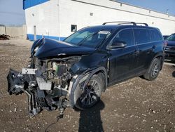 Toyota Highlander salvage cars for sale: 2017 Toyota Highlander LE