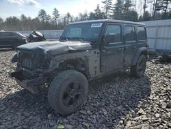 Jeep salvage cars for sale: 2021 Jeep Wrangler Unlimited Sport