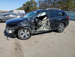 Salvage cars for sale from Copart Brookhaven, NY: 2017 Nissan Pathfinder S