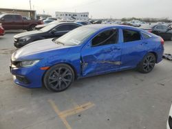 Honda Civic Sport salvage cars for sale: 2019 Honda Civic Sport