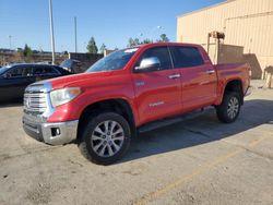 Salvage cars for sale from Copart Gaston, SC: 2014 Toyota Tundra Crewmax Limited