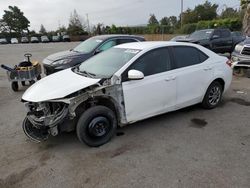 Toyota Corolla l salvage cars for sale: 2016 Toyota Corolla L