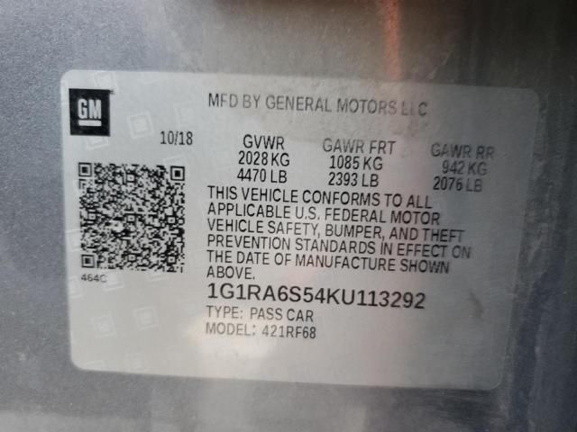 2019 Chevrolet Volt LT