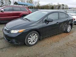 Honda salvage cars for sale: 2012 Honda Civic EX