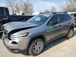 Jeep Cherokee Sport salvage cars for sale: 2017 Jeep Cherokee Sport