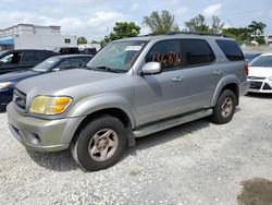 Toyota Sequoia salvage cars for sale: 2001 Toyota Sequoia SR5