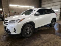 Salvage cars for sale from Copart Angola, NY: 2019 Toyota Highlander SE