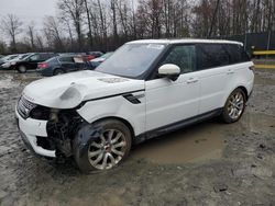 Salvage cars for sale from Copart Waldorf, MD: 2016 Land Rover Range Rover Sport HSE