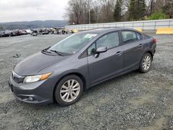 Honda Civic salvage cars for sale: 2012 Honda Civic EX