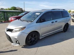 Salvage cars for sale from Copart Orlando, FL: 2020 Toyota Sienna SE