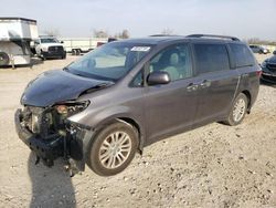 Salvage cars for sale from Copart Kansas City, KS: 2015 Toyota Sienna XLE