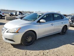 Salvage cars for sale from Copart Kansas City, KS: 2015 Nissan Sentra S