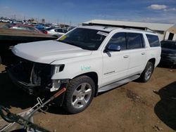 Chevrolet salvage cars for sale: 2015 Chevrolet Suburban K1500 LTZ