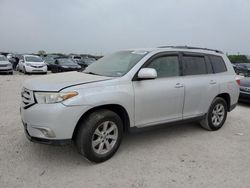 Salvage cars for sale from Copart San Antonio, TX: 2012 Toyota Highlander Base