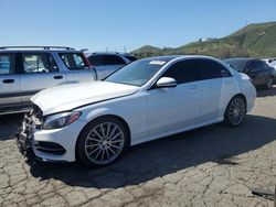 Salvage cars for sale from Copart Colton, CA: 2016 Mercedes-Benz C 300 4matic