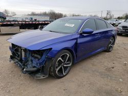 Honda Accord Sport salvage cars for sale: 2018 Honda Accord Sport