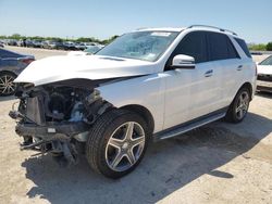 Salvage cars for sale from Copart San Antonio, TX: 2016 Mercedes-Benz GLE 400 4matic