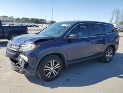 Honda Pilot exl salvage cars for sale: 2018 Honda Pilot EXL