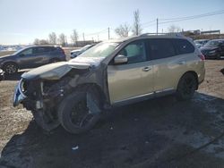 Salvage cars for sale from Copart Montreal Est, QC: 2013 Nissan Pathfinder S