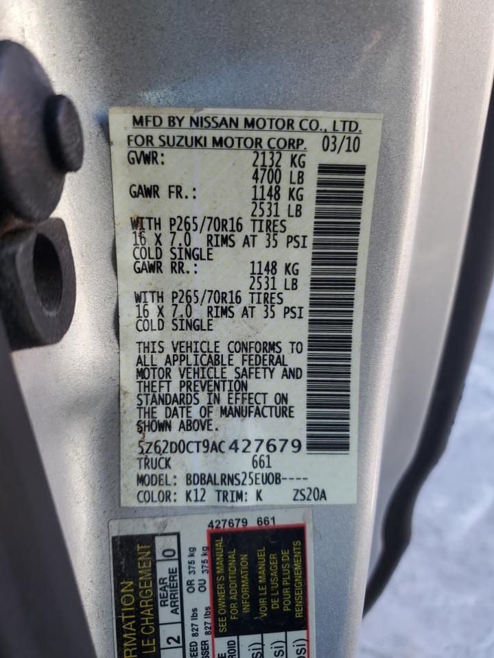 2010 Suzuki Equator Base