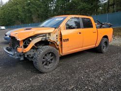 Salvage cars for sale from Copart Graham, WA: 2015 Dodge RAM 1500 Sport