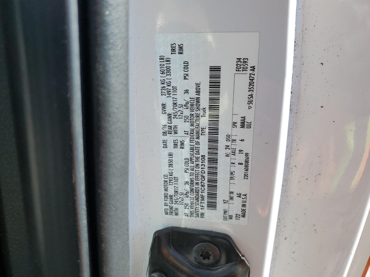 2016 Ford F150