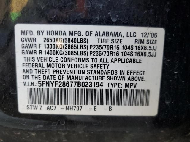 2007 Honda Pilot EXL