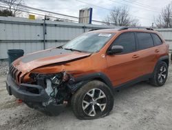 Jeep Cherokee salvage cars for sale: 2015 Jeep Cherokee Trailhawk