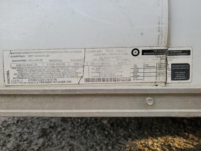 2019 Carry-On Y-ON Enclosed Cargo Trailer
