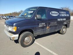 Ford Econoline e350 Super Duty salvage cars for sale: 1999 Ford Econoline E350 Super Duty Van