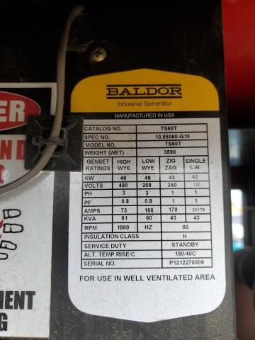 2013 Other Heavy Equipment 2013 Baldor TS60 Generation