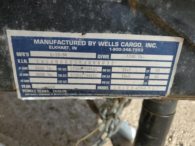 1994 Wells Cargo CW122-CS Fiber Optic Splicing Trailer