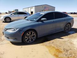 Salvage cars for sale from Copart Amarillo, TX: 2015 Chrysler 200 S