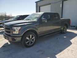 Salvage trucks for sale at Cahokia Heights, IL auction: 2015 Ford F150 Supercrew