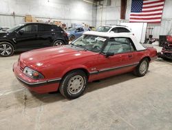 Salvage cars for sale from Copart Milwaukee, WI: 1988 Ford Mustang LX