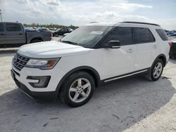 Ford Explorer salvage cars for sale: 2017 Ford Explorer XLT