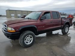 Salvage trucks for sale at Wilmer, TX auction: 2002 Dodge Dakota Quad SLT