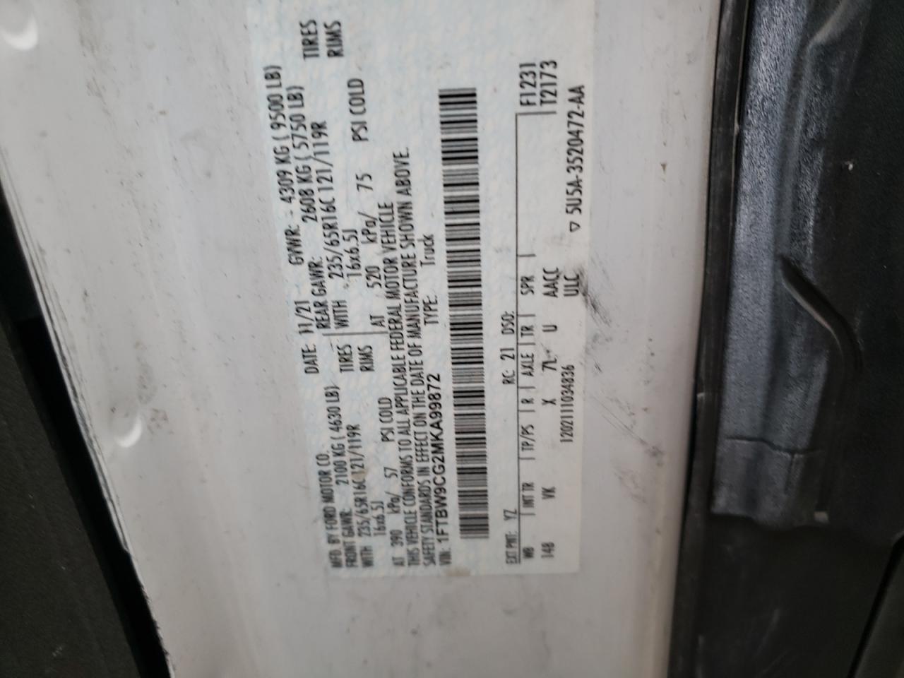 2021 Ford Transit T-350
