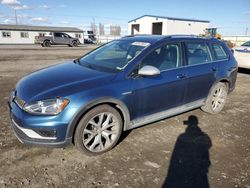 Volkswagen Golf salvage cars for sale: 2017 Volkswagen Golf Alltrack S