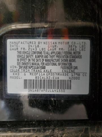 2018 Nissan Sentra S