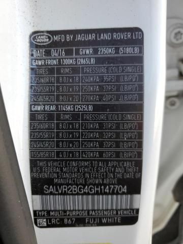 2016 Land Rover Range Rover Evoque HSE
