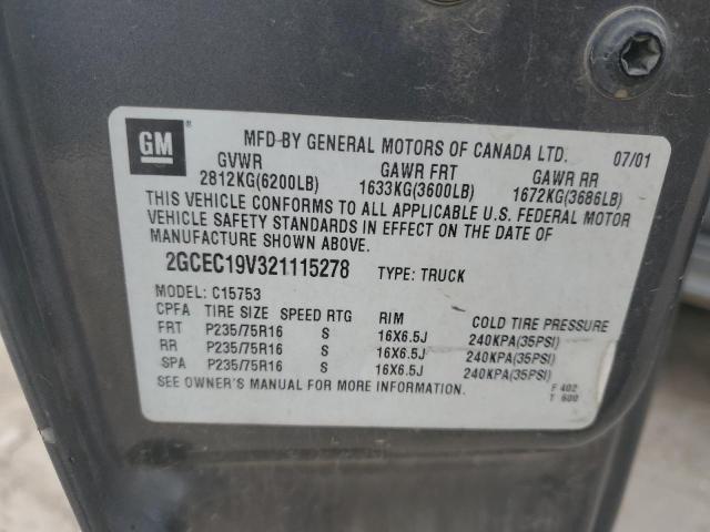 2002 Chevrolet Silverado C1500