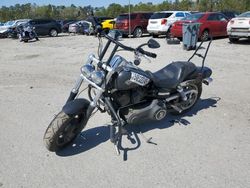 Salvage motorcycles for sale at Savannah, GA auction: 2013 Harley-Davidson Fxdf Dyna FAT BOB