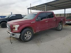 Salvage trucks for sale at Anthony, TX auction: 2016 Ford F150 Supercrew