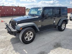 Jeep salvage cars for sale: 2015 Jeep Wrangler Unlimited Sport