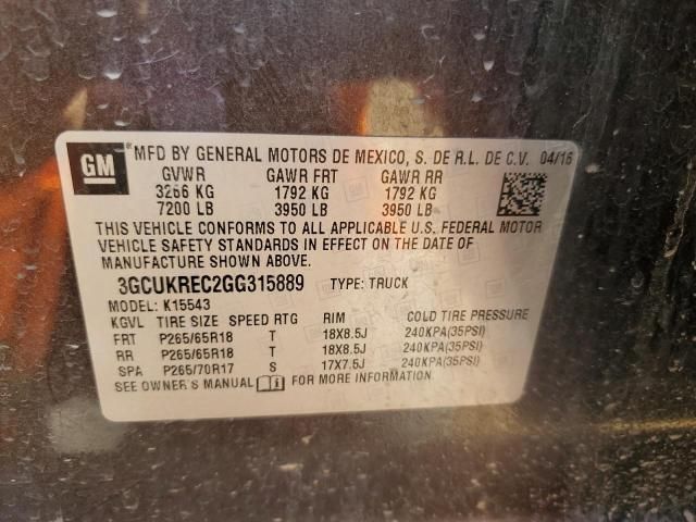 2016 Chevrolet Silverado K1500 LT