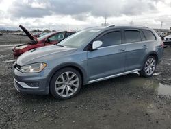 Volkswagen Golf salvage cars for sale: 2017 Volkswagen Golf Alltrack S