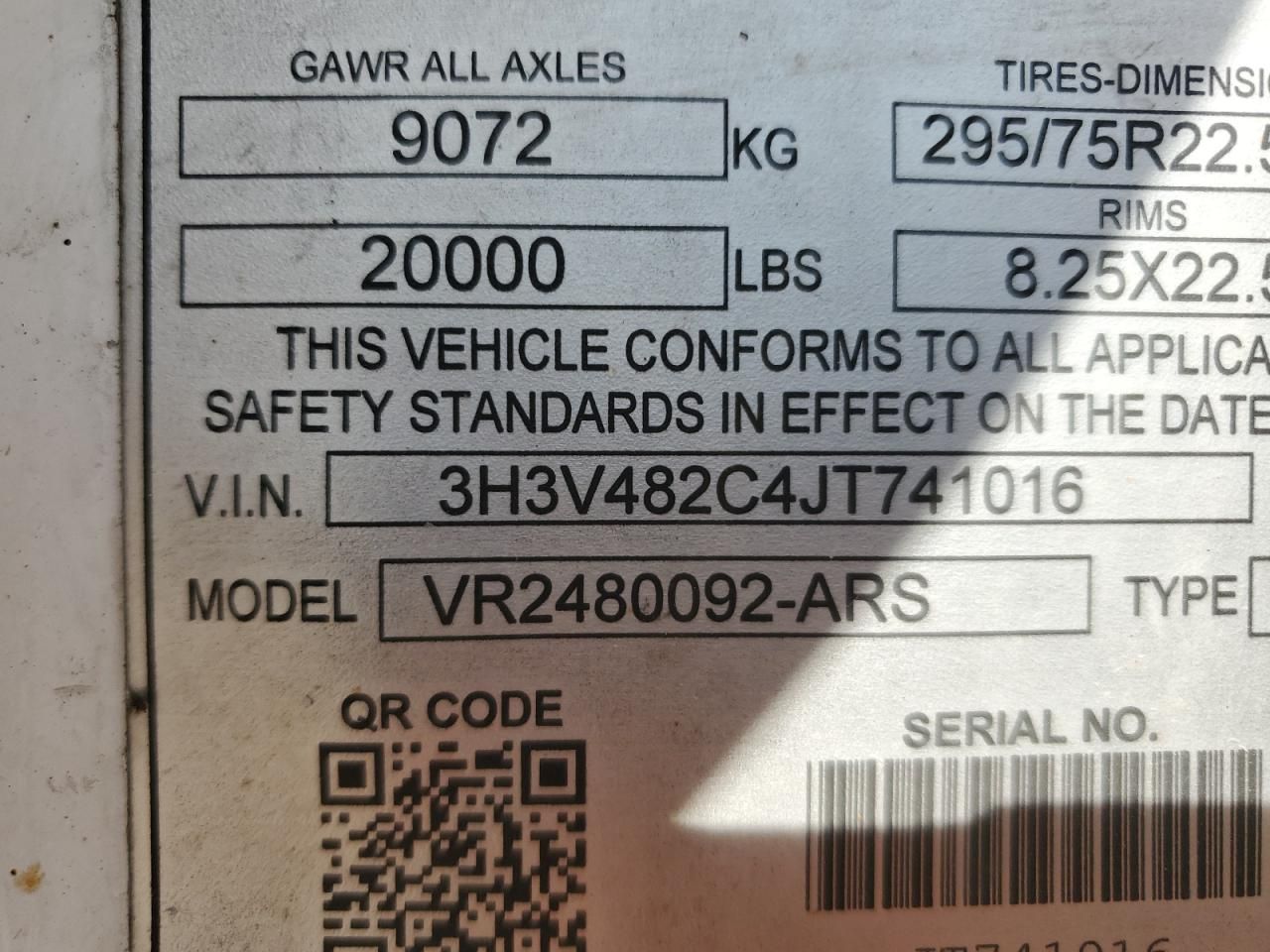 2018 Hyundai Refrigerated Van Trailer