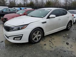 Vehiculos salvage en venta de Copart Waldorf, MD: 2015 KIA Optima LX